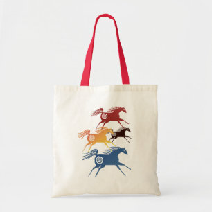 Tela Bolso antiguo de los caballos