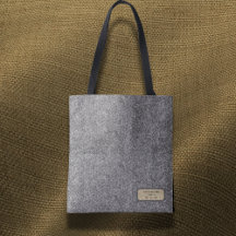 Bolso archivero de tweed herringbone personalizado
