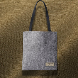 Tela Bolso archivero de tweed herringbone personalizado