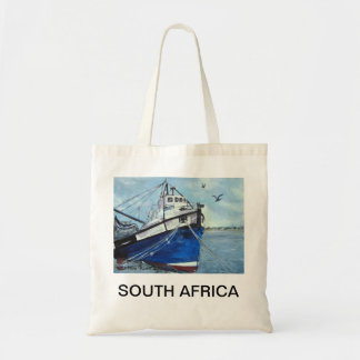 Tela Bolso azul del barco de pesca