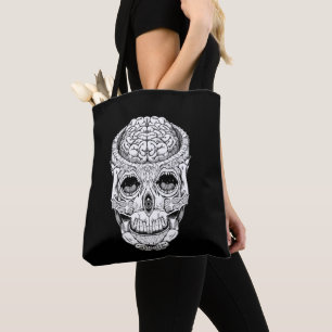 Tela Bolso bandolera de cráneo estilo gótico
