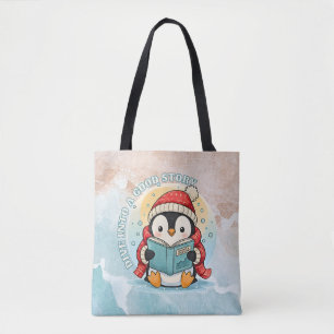 Tela Bolso bandolera Penguin estético de lectura modern
