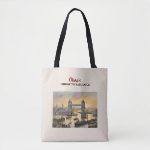Tela Bolso bandolera personalizado del Puente de la Tor