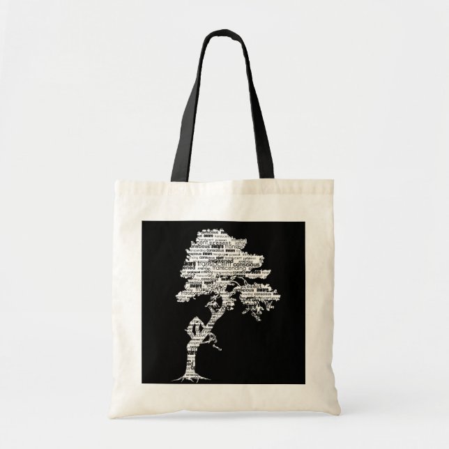 Tela Bolso blanco del árbol de Bodhi (Frente)