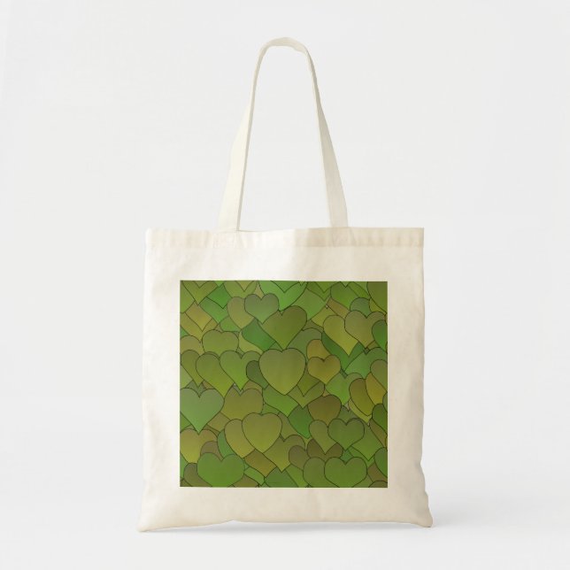 Tela Bolso camuflado de los corazones (Frente)