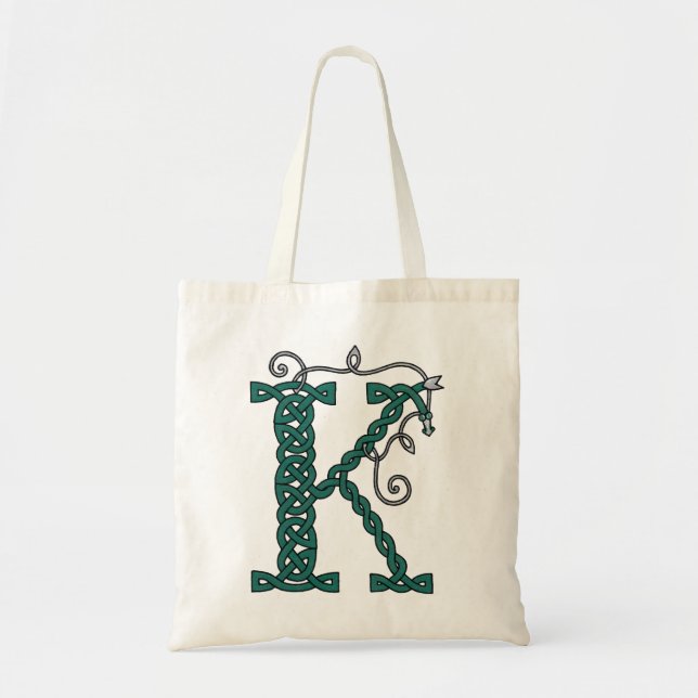 Tela Bolso céltico de la letra K (Frente)