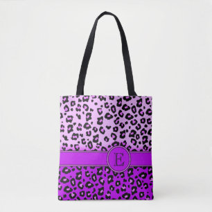 Tela Bolso con monograma púrpura del estampado de