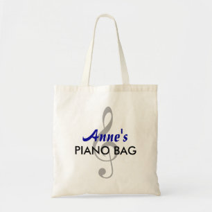 Tela Bolso conocido de encargo del piano - azul
