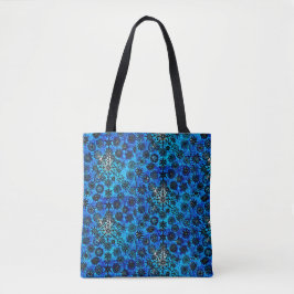 Tela Bolso Copo de Nieve Azul de Lillien