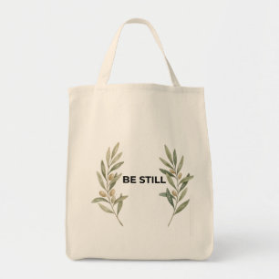 Tela Bolso Cristiano Rama de Olivo Minimalista Sé Quiet
