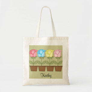 Tela Bolso de 4 tulipanes