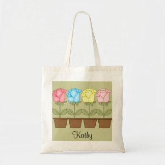Tela Bolso de 4 tulipanes
