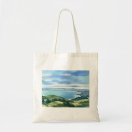 Tela Bolso de acuarela costera