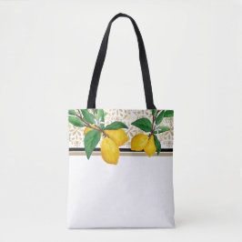 Tela Bolso de acuarela de hoja de limón | Taupe Amalfi 