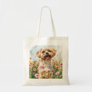 Tela Bolso de acuarela maltés
