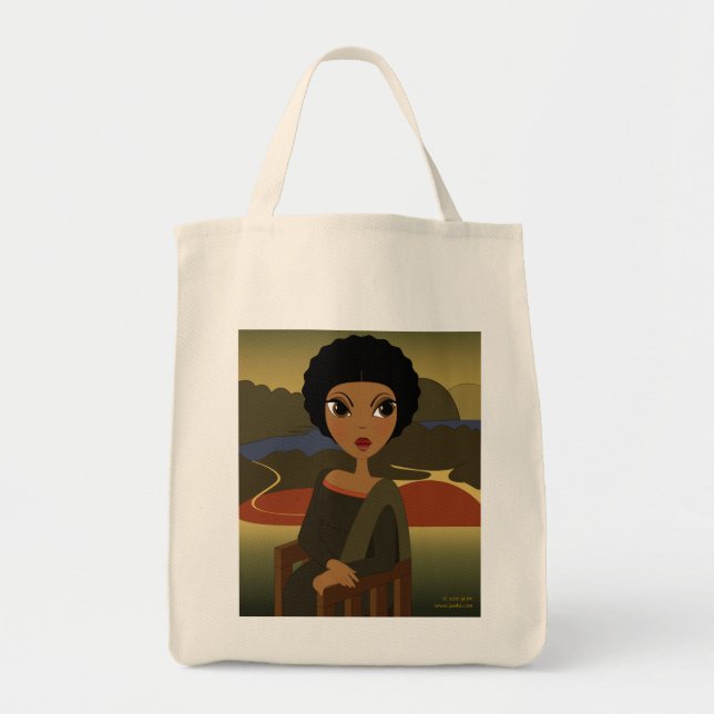 Tela Bolso de Afro'na Lisa (Frente)