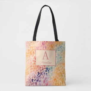 Tela Bolso de agua con estampado de leopardo y monogram