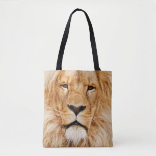 Tela Bolso de aleta de cara de león
