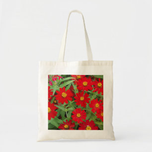 Tela Bolso de aleta de flores amarillas rojas