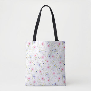 Tela bolso de aleta de flores de primavera