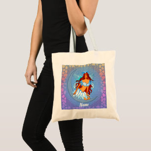 Tela Bolso de aleta de la luna de la noche azul