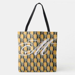 Tela bolso de almendras de piñas tropicales