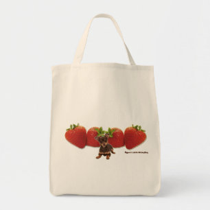 Tela Bolso de Alore de las fresas de la chihuahua
