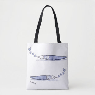 Tela Bolso de amor de pluma