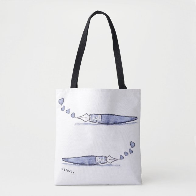 Tela Bolso de amor de pluma (Anverso)