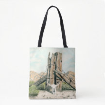 Bolso de arte de acuarela del desierto del oeste r