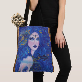 Tela Bolso de arte de fantasía Blue Mermaid de Renee
