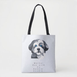 Tela Bolso de Arte Moderno de Aussiedoodle - Geométrico