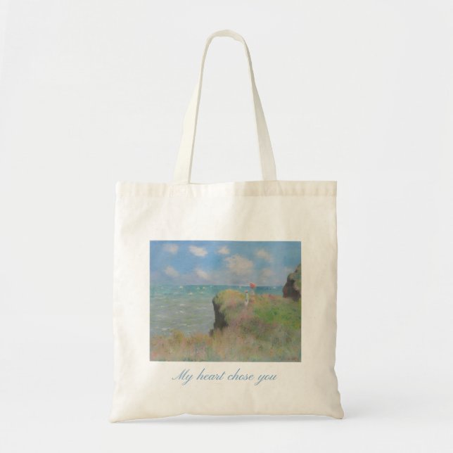 Tela Bolso de arte romántico de playa  (Frente)