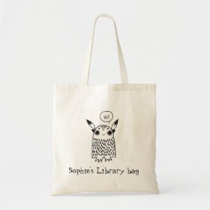Tela Bolso de biblioteca de monstruo curado