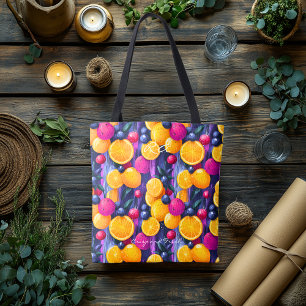 Tela Bolso de bienestar Citrus Delight y frutas vibrant