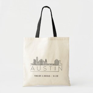 Tela Bolso de bienvenida de boda personalizado en Austi