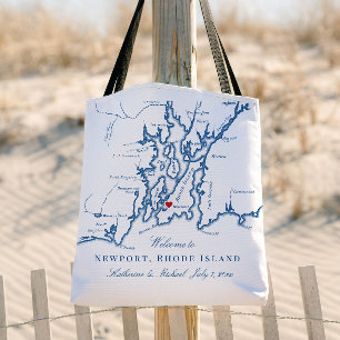 Tela Bolso de bienvenida para bodas de Newport Rhode Is