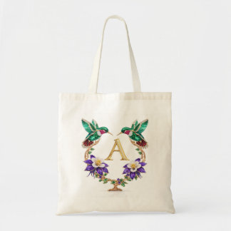 Tela Bolso de Boda Monograma de Colibrí con Joyas de Lu