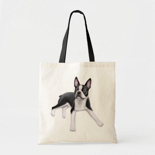 Tela Bolso de Boston Terrier (Frente)