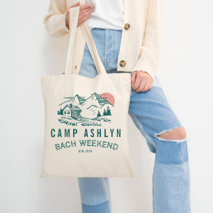 Tela Bolso de campaña de cabaña en la montaña para desp