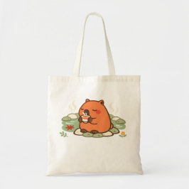 Tela Bolso de capibara linda en el onsen de aguas terma
