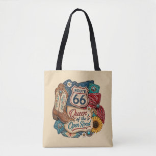 Tela Bolso de carretera con flores silvestres americana