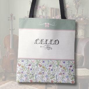 Tela Bolso de Celo Pradera Encantada Músico Floral