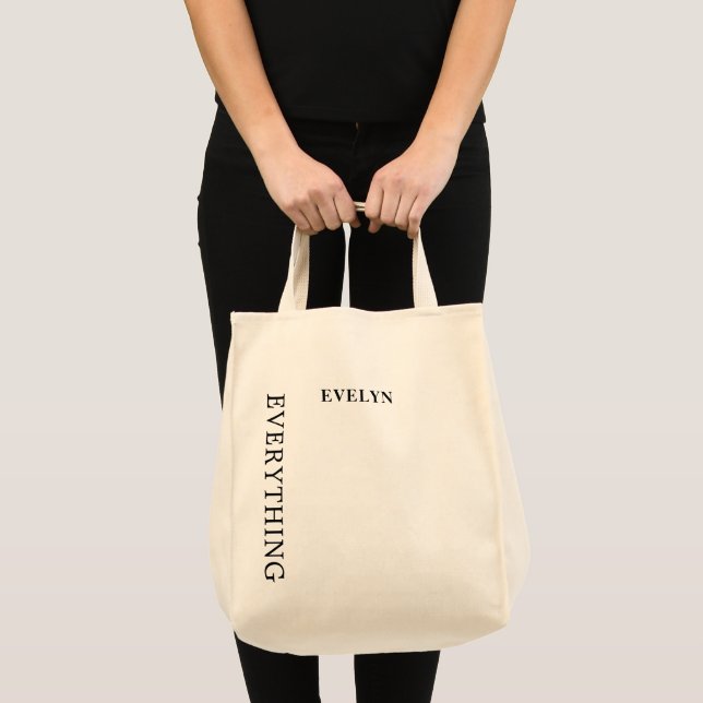 Tela Bolso de compra reutilizable personalizado de esti (Anverso (producto))