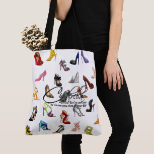 Tela Bolso de Compras Cenicienta Zapatos Tacones Zapato