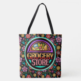 Tela Bolso de compras con impresión total - Ver parte t