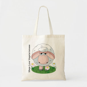 Tela Bolso de compras de las ovejas blancas