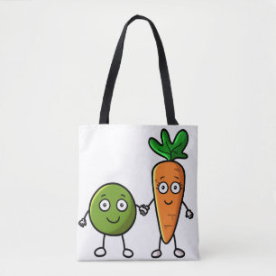Tela Bolso de compras de los guisantes y de las