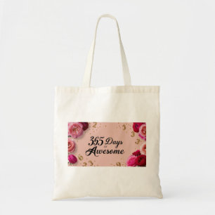 Tela Bolso de compras de tote con la cuenta regresiva d