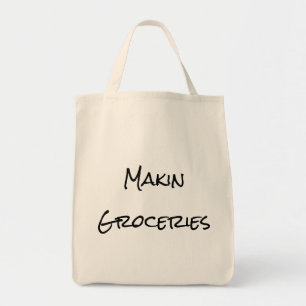 Tela Bolso de compras de ultramarinos de Makin